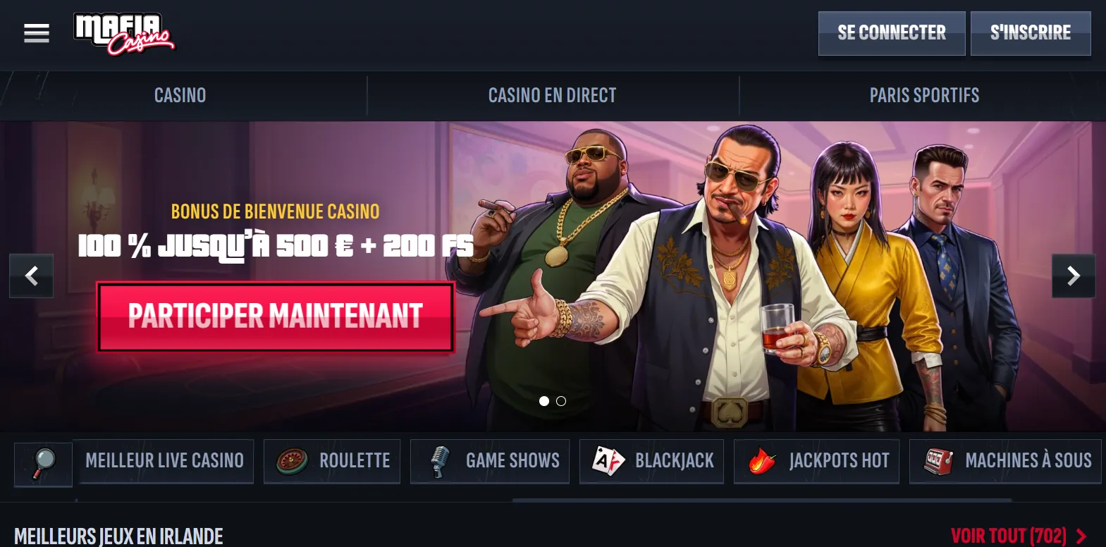 Mafia Casino avis présentation générale France 2026