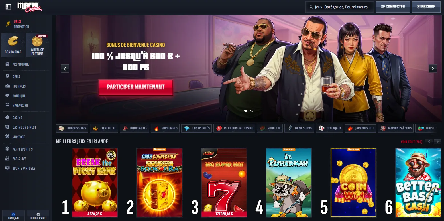 Mafia Casino retrait guide complet 2026
