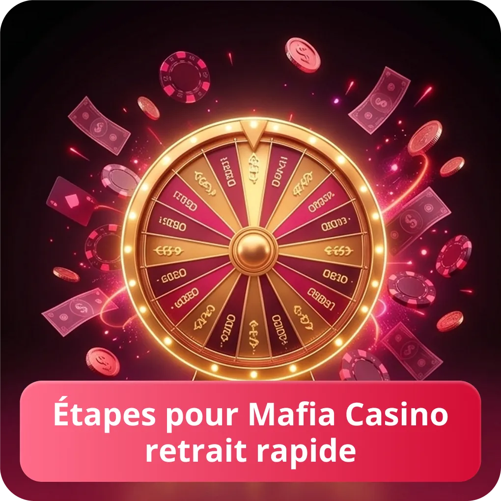 Étapes pour Mafia Casino retrait rapide